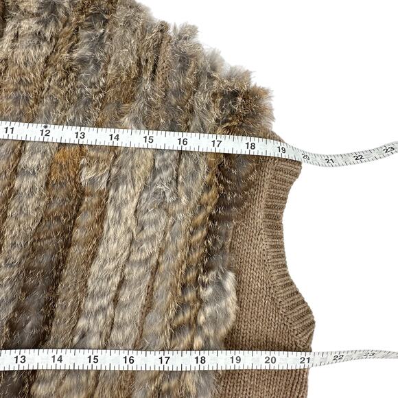 MARC by MARC JACOBS Alice Wool Rabbit Fur Vest XS/S - Picture 9 of 10
